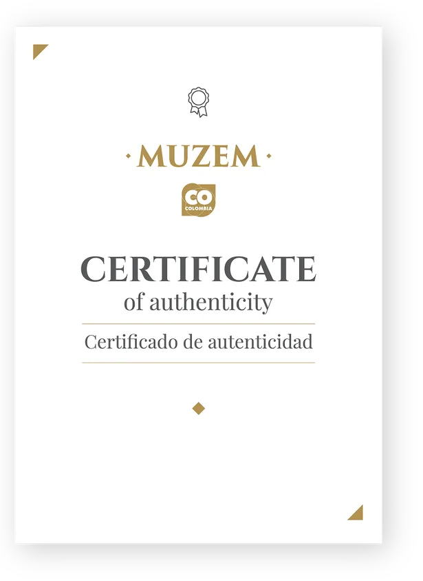 Muzem certificate of authenticity